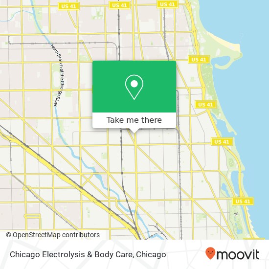 Mapa de Chicago Electrolysis & Body Care
