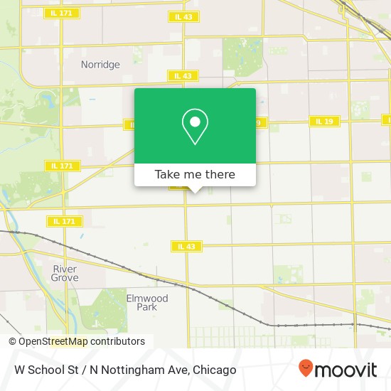 W School St / N Nottingham Ave map