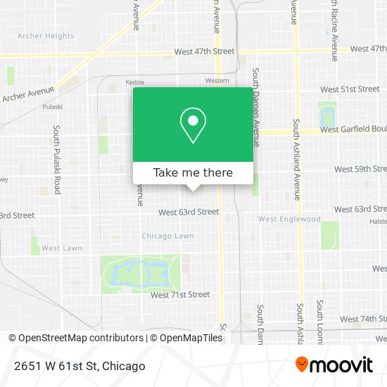 2651 W 61st St map