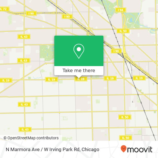 Mapa de N Marmora Ave / W Irving Park Rd