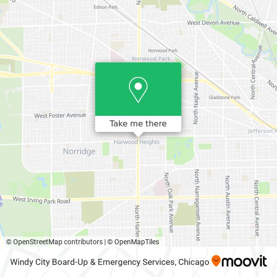 Windy City Board-Up & Emergency Services map