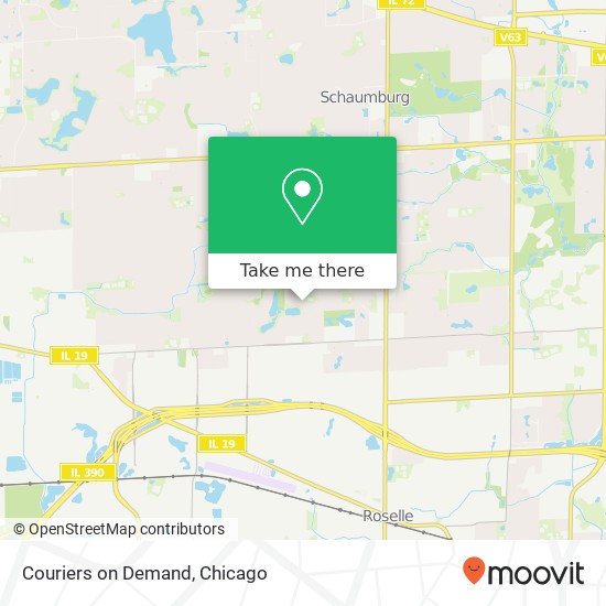 Couriers on Demand map