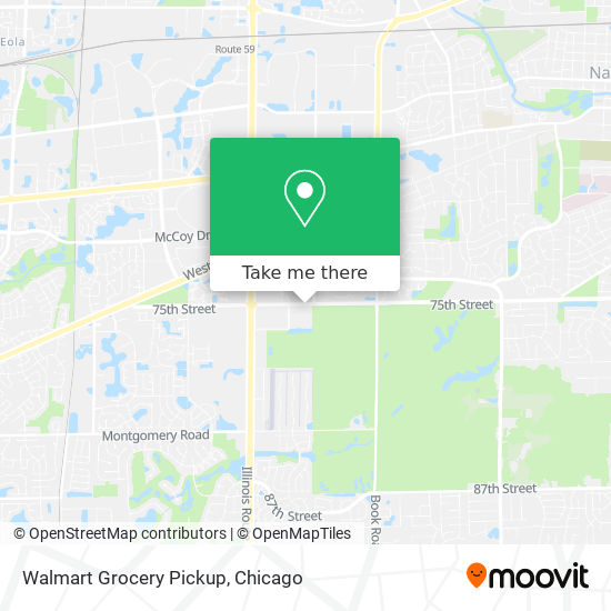 Walmart Grocery Pickup map