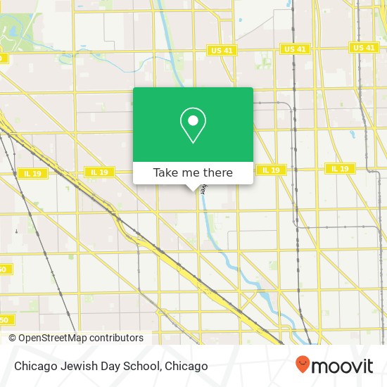 Chicago Jewish Day School map