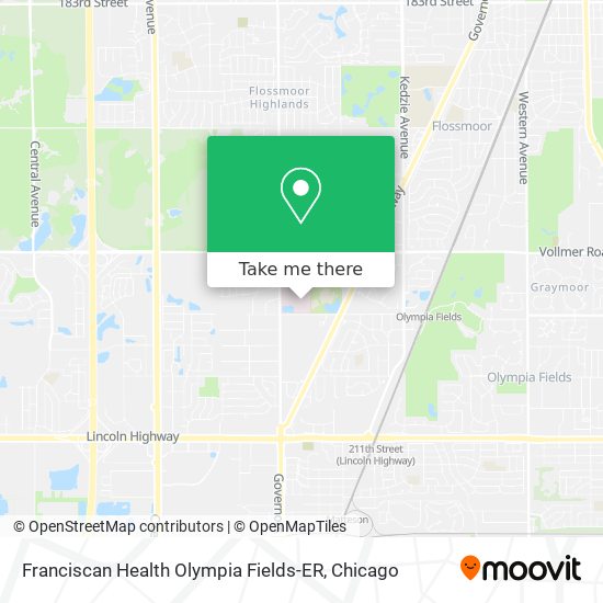Mapa de Franciscan Health Olympia Fields-ER