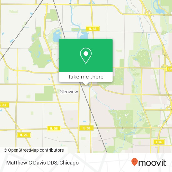 Matthew C Davis DDS map