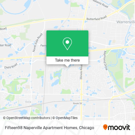 Fifteen98 Naperville Apartment Homes map