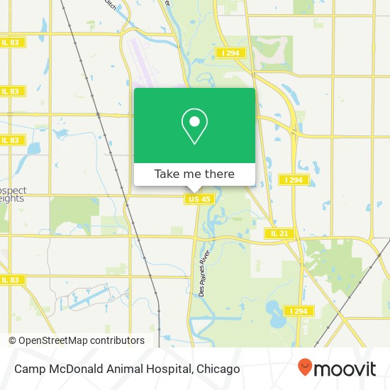 Camp McDonald Animal Hospital map