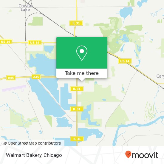 Walmart Bakery map