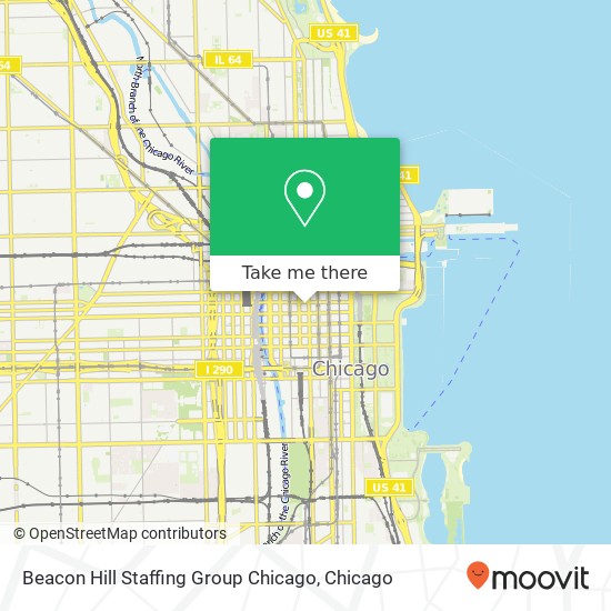 Mapa de Beacon Hill Staffing Group Chicago