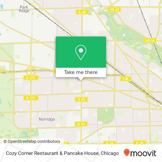 Cozy Corner Restaurant & Pancake House map