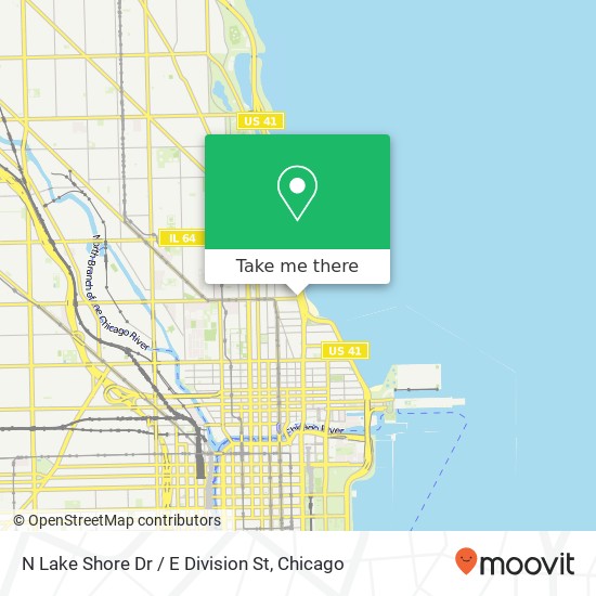 N Lake Shore Dr / E Division St map