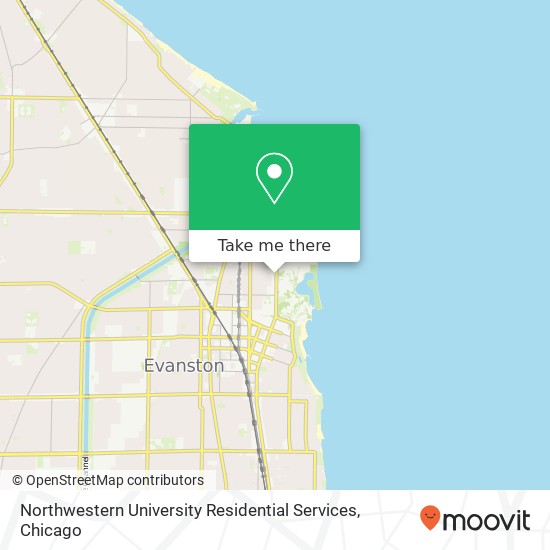 Mapa de Northwestern University Residential Services