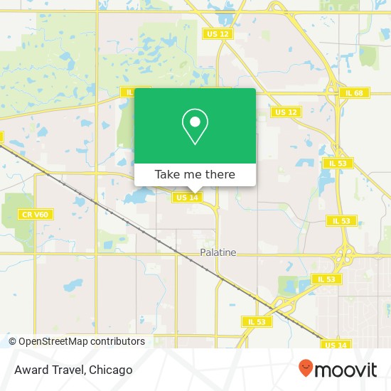 Award Travel map