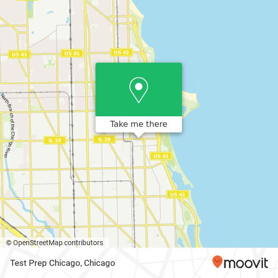 Test Prep Chicago map