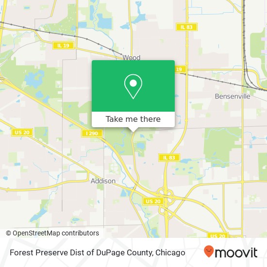 Mapa de Forest Preserve Dist of DuPage County