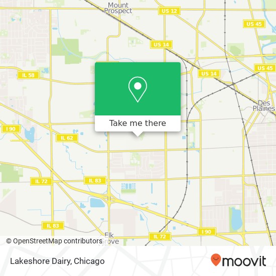 Lakeshore Dairy map