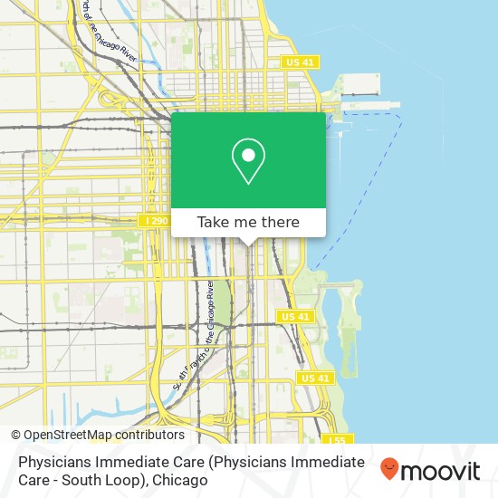 Mapa de Physicians Immediate Care (Physicians Immediate Care - South Loop)