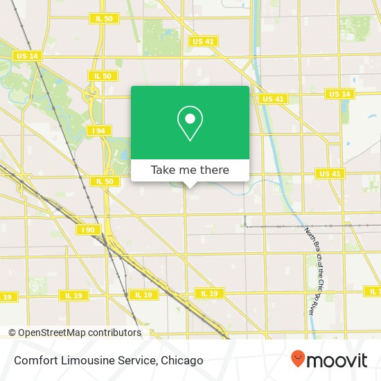 Mapa de Comfort Limousine Service