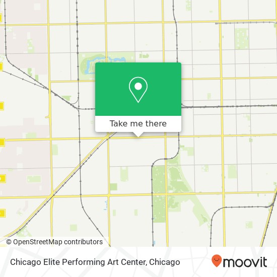 Mapa de Chicago Elite Performing Art Center