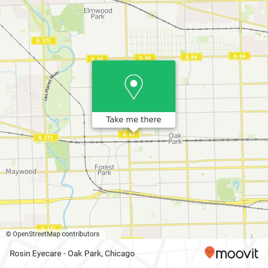 Rosin Eyecare - Oak Park map