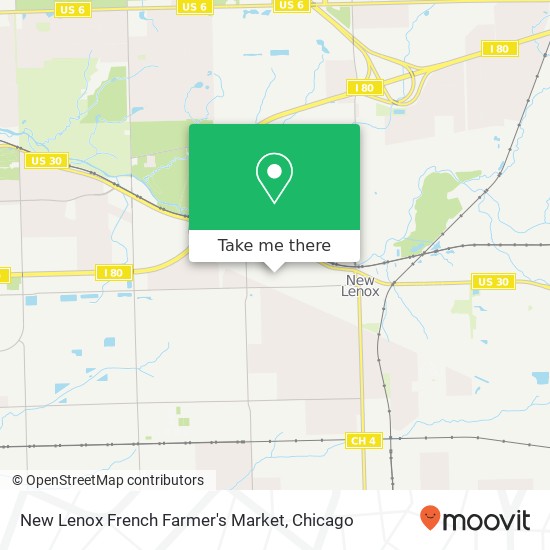 New Lenox French Farmer's Market map