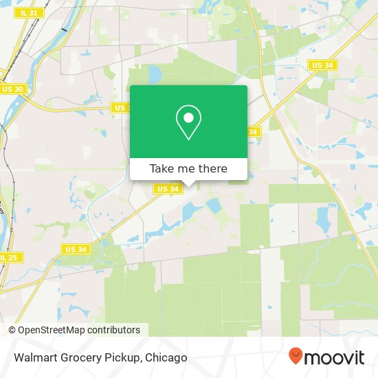 Mapa de Walmart Grocery Pickup