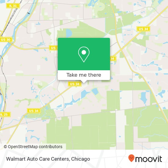 Walmart Auto Care Centers map