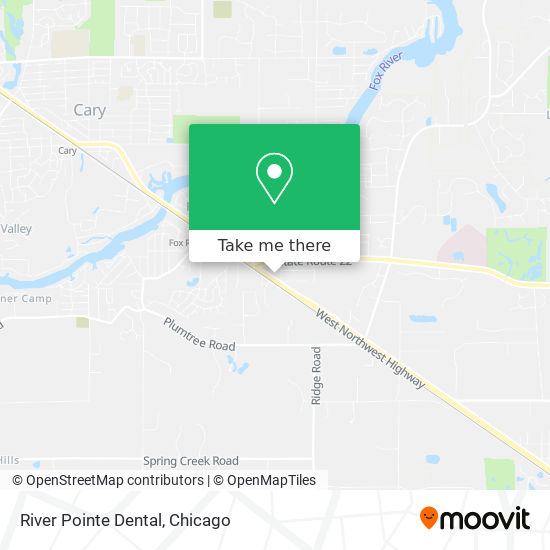 River Pointe Dental map