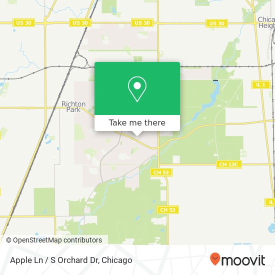 Mapa de Apple Ln / S Orchard Dr