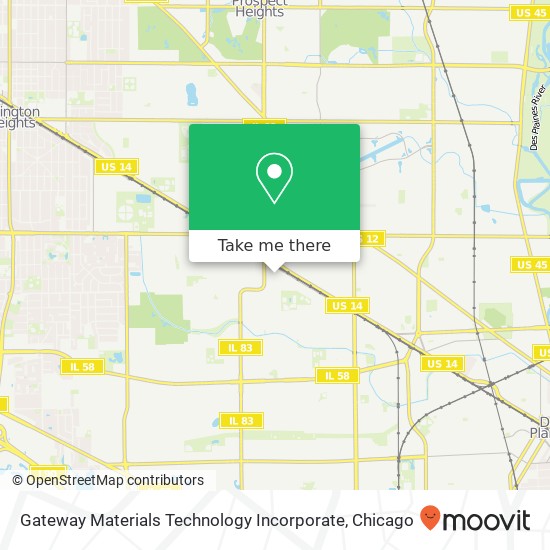 Mapa de Gateway Materials Technology Incorporate