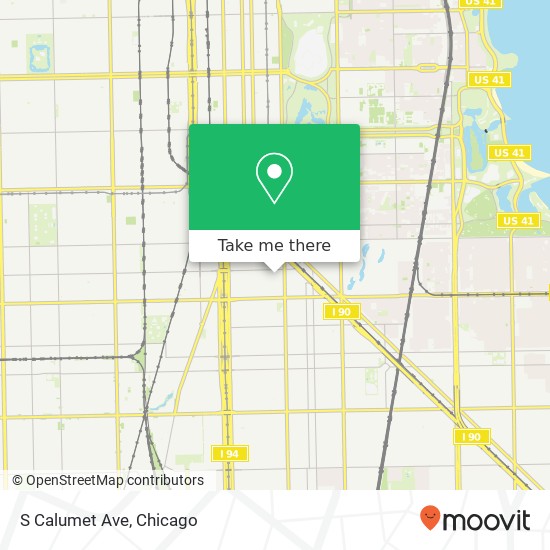 S Calumet Ave map