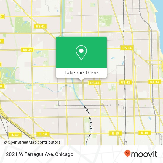 2821 W Farragut Ave map