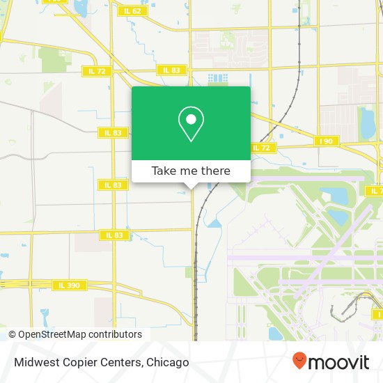 Mapa de Midwest Copier Centers