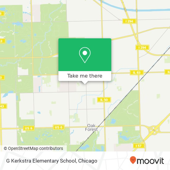 G Kerkstra Elementary School map