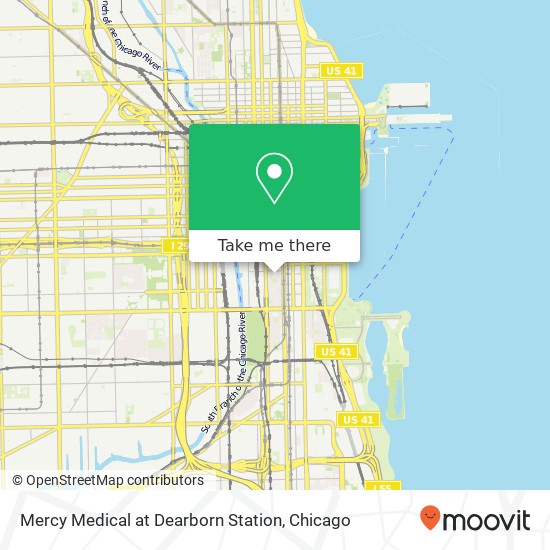 Mapa de Mercy Medical at Dearborn Station