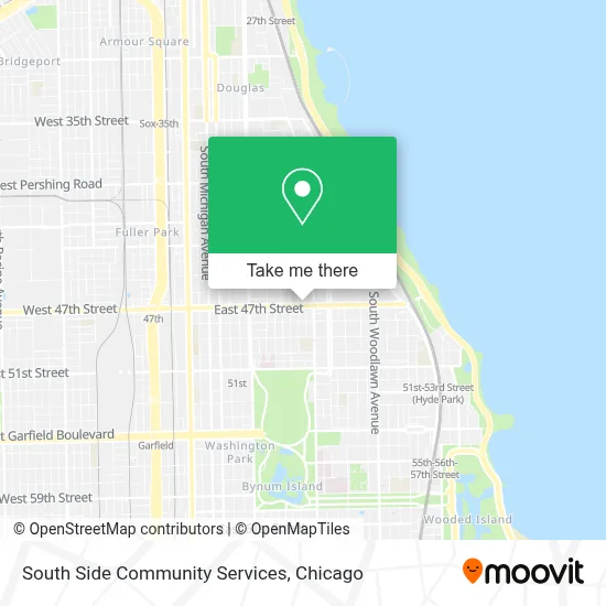 South Side Community Services map