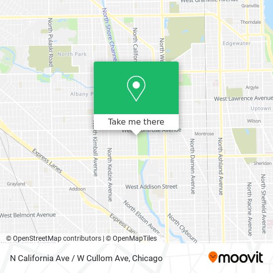 N California Ave / W Cullom Ave map