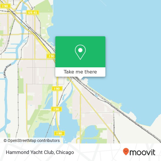 Hammond Yacht Club map