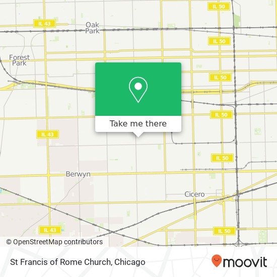 St Francis of Rome Church map