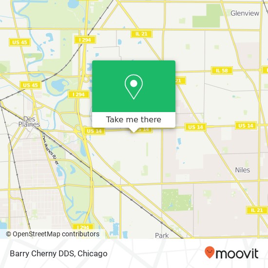 Barry Cherny DDS map