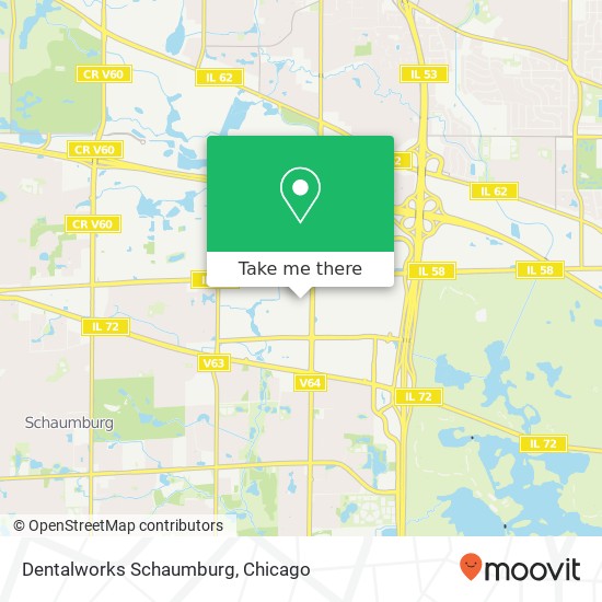 Dentalworks Schaumburg map