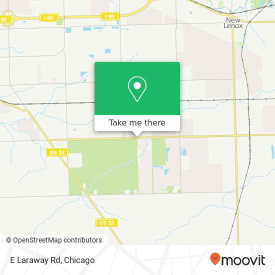 E Laraway Rd map