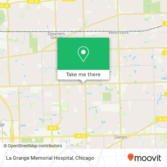 Mapa de La Grange Memorial Hospital