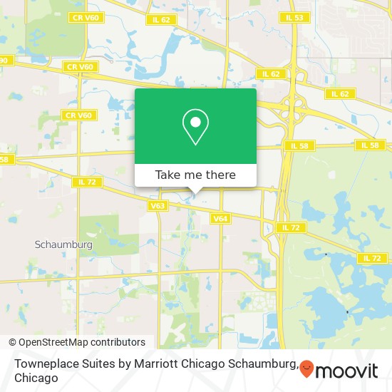 Towneplace Suites by Marriott Chicago Schaumburg map