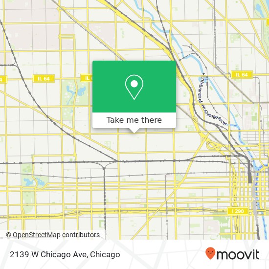 Mapa de 2139 W Chicago Ave