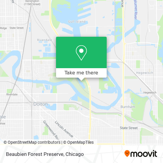 Beaubien Forest Preserve map