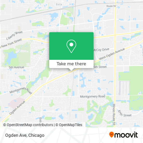 Ogden Ave map