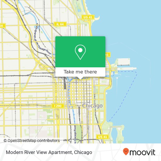 Mapa de Modern River View Apartment