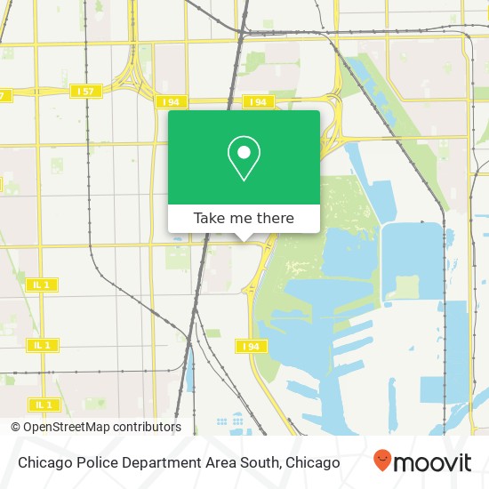 Mapa de Chicago Police Department Area South